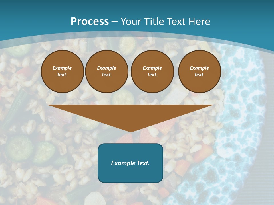Closeup Plate Whole PowerPoint Template