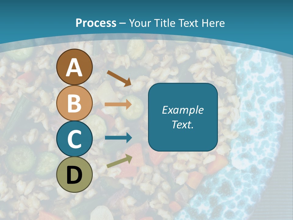 Closeup Plate Whole PowerPoint Template