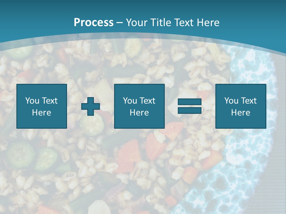 Closeup Plate Whole PowerPoint Template