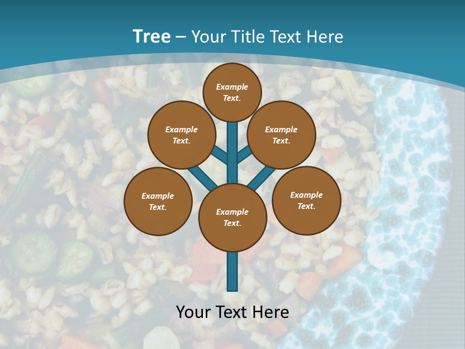 Closeup Plate Whole PowerPoint Template