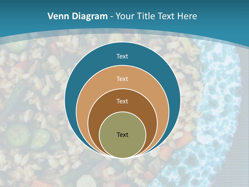 Closeup Plate Whole PowerPoint Template