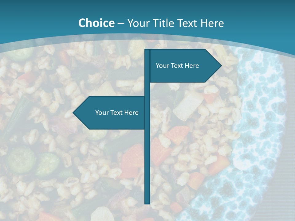 Closeup Plate Whole PowerPoint Template