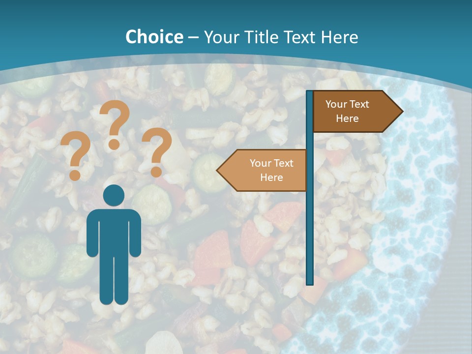 Closeup Plate Whole PowerPoint Template