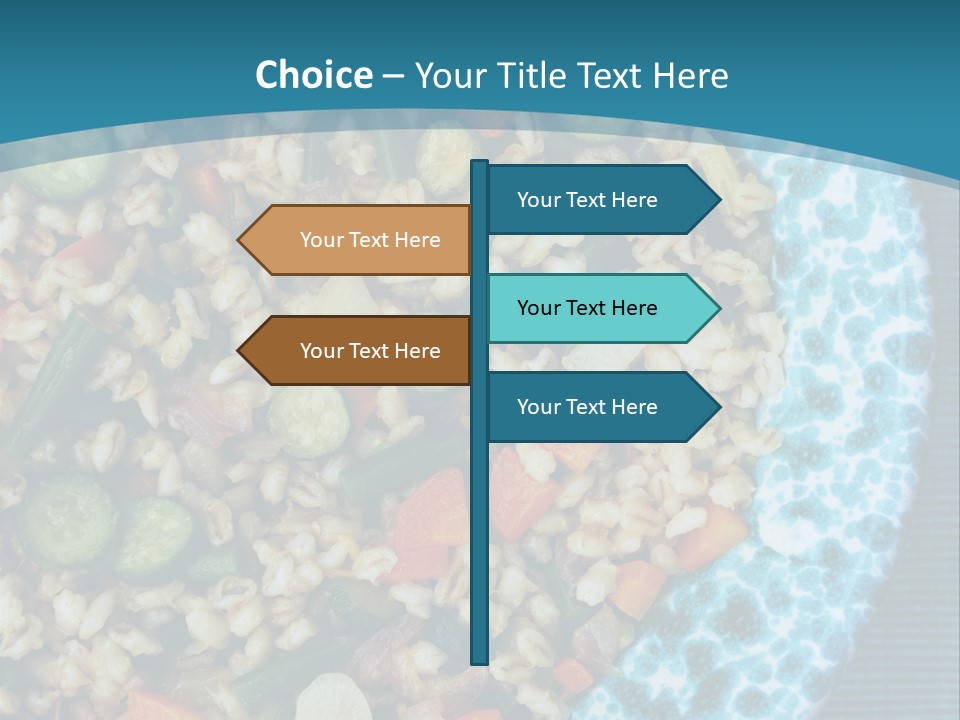 Closeup Plate Whole PowerPoint Template