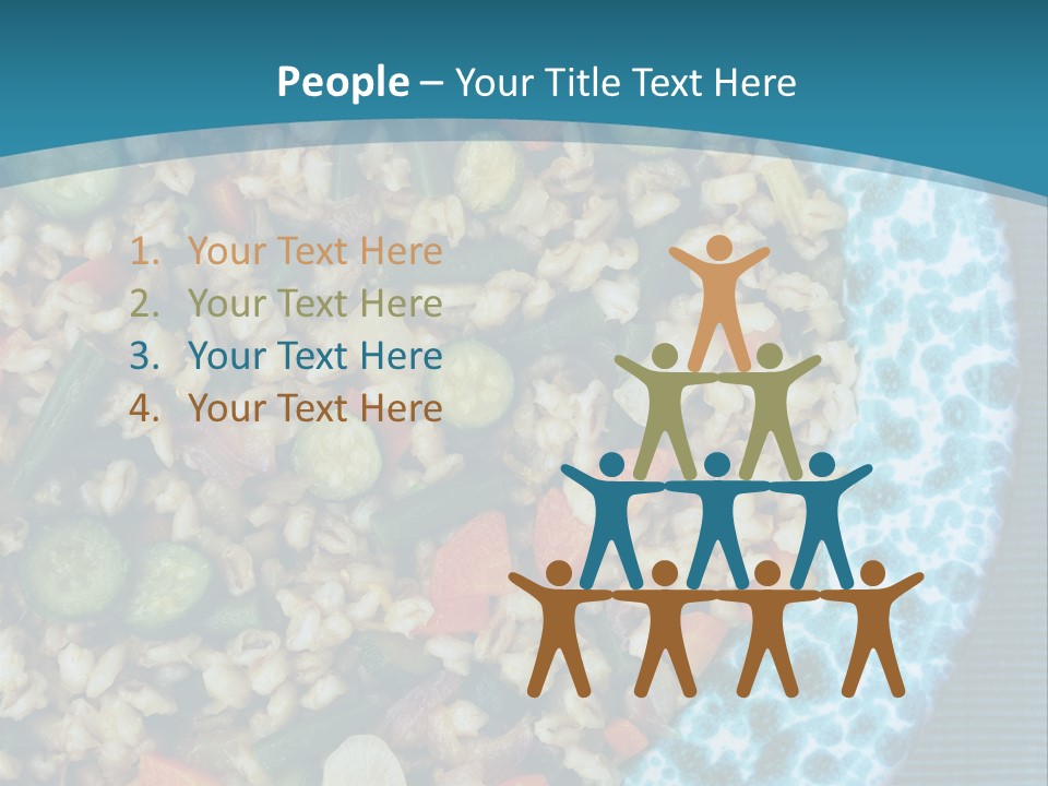 Closeup Plate Whole PowerPoint Template