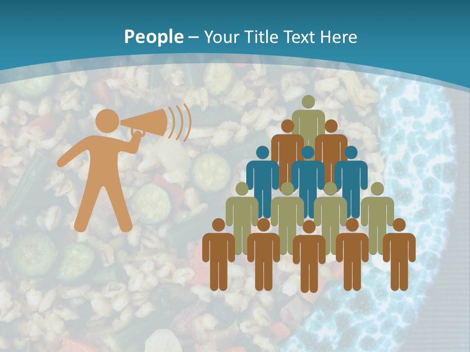 Closeup Plate Whole PowerPoint Template