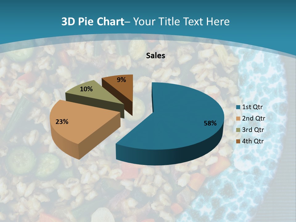 Closeup Plate Whole PowerPoint Template