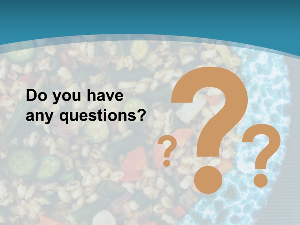 Closeup Plate Whole PowerPoint Template