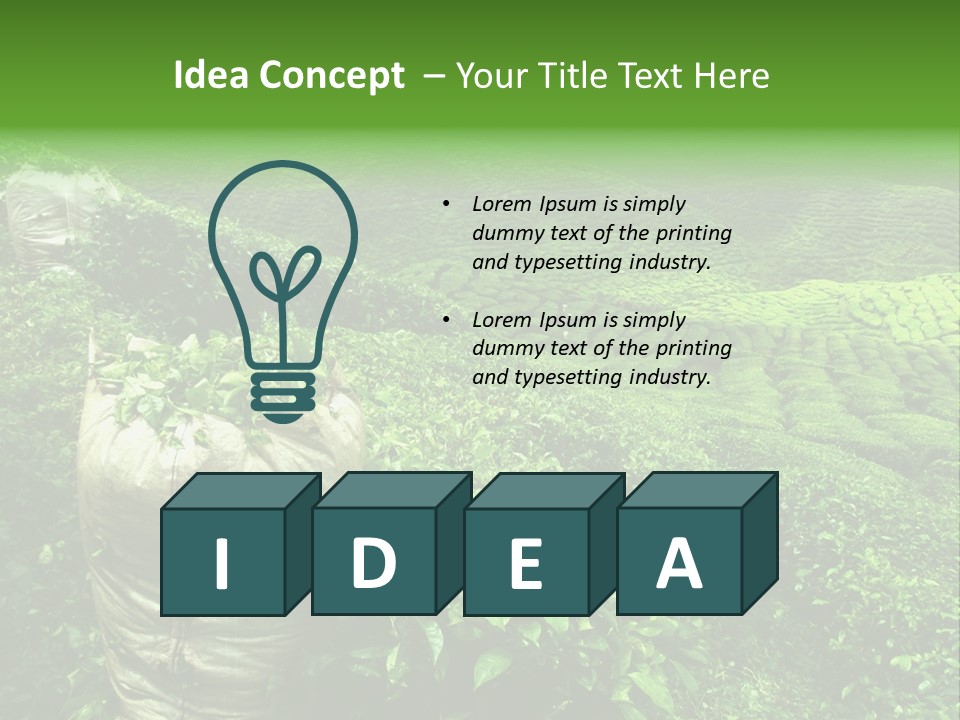 Farmland Japan Landscape PowerPoint Template