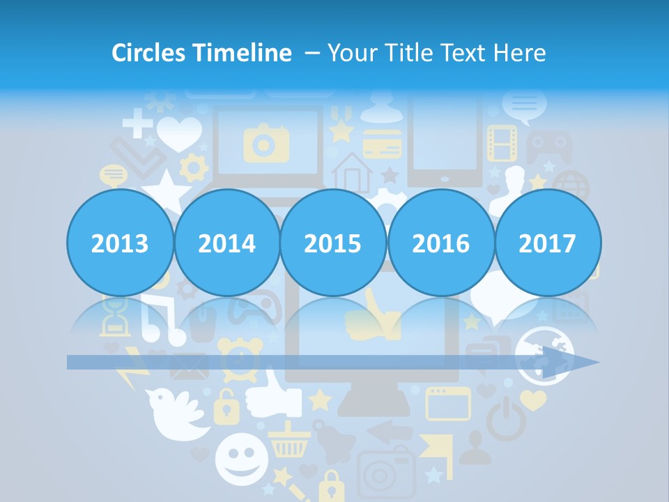 Circle Network Camera PowerPoint Template