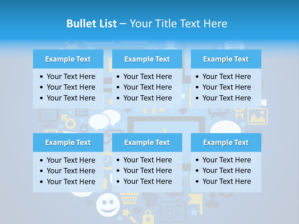 Circle Network Camera PowerPoint Template