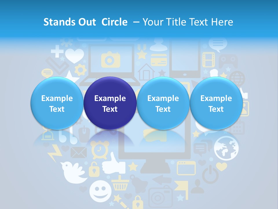 Circle Network Camera PowerPoint Template