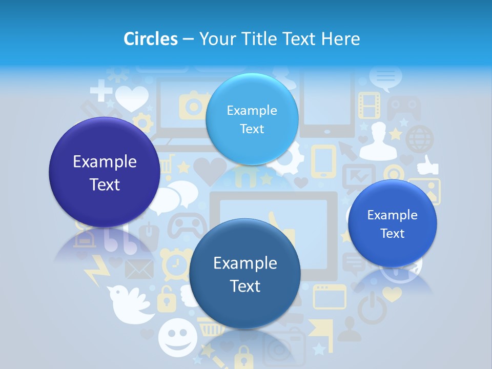Circle Network Camera PowerPoint Template