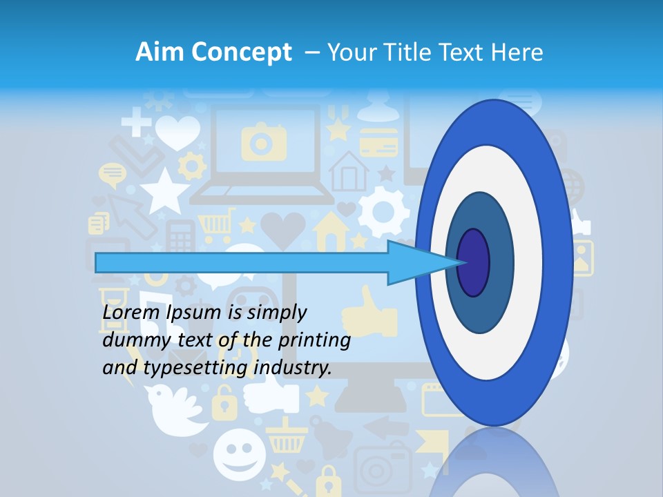 Circle Network Camera PowerPoint Template