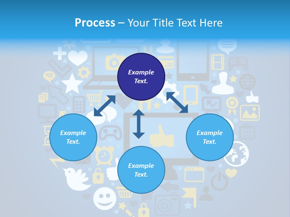 Circle Network Camera PowerPoint Template