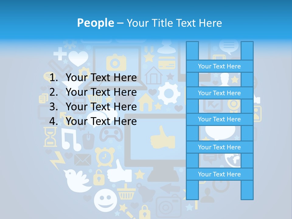 Circle Network Camera PowerPoint Template