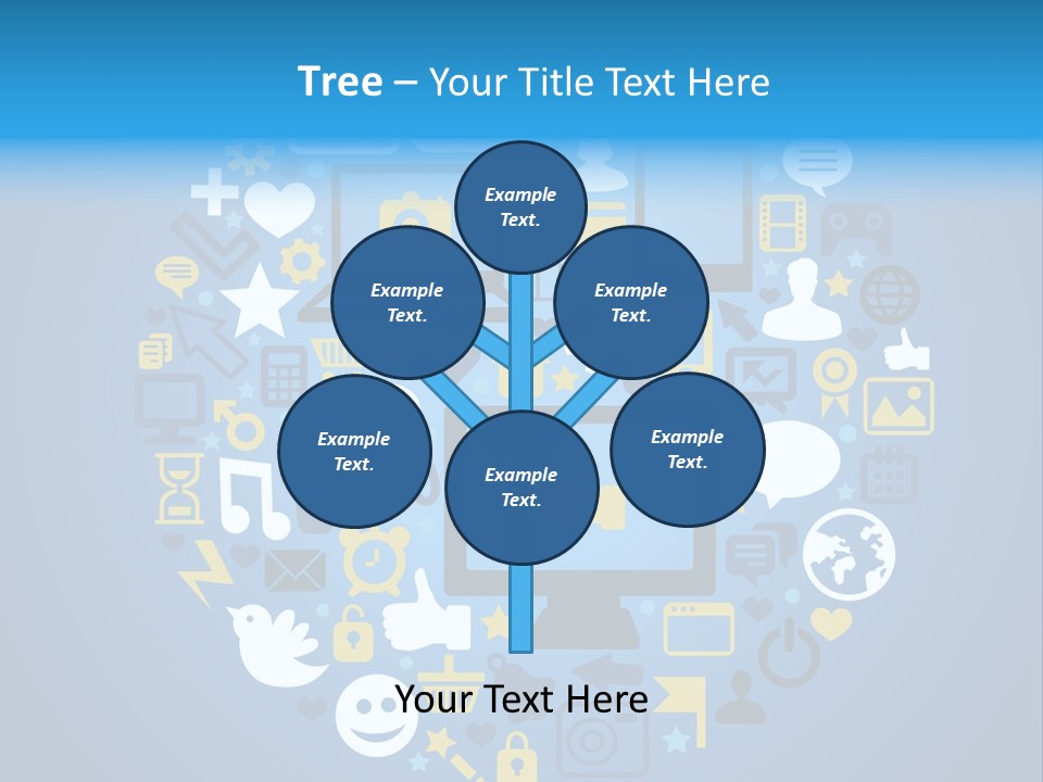 Circle Network Camera PowerPoint Template