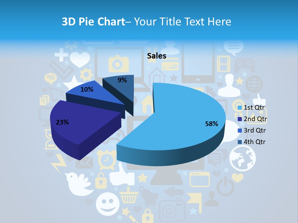 Circle Network Camera PowerPoint Template