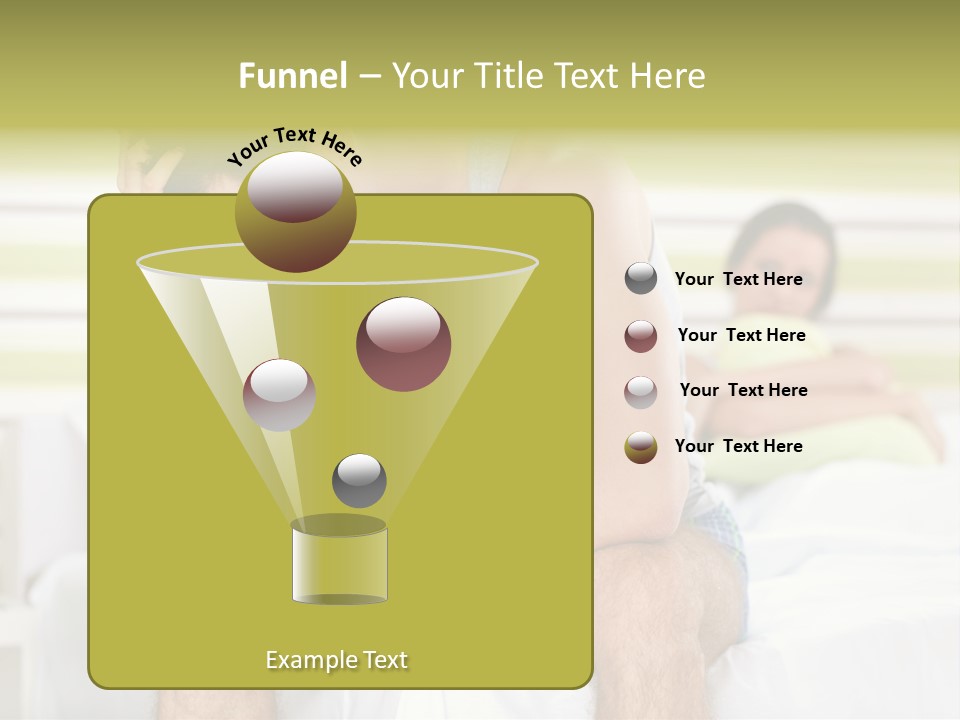 Couple Woman Worried PowerPoint Template