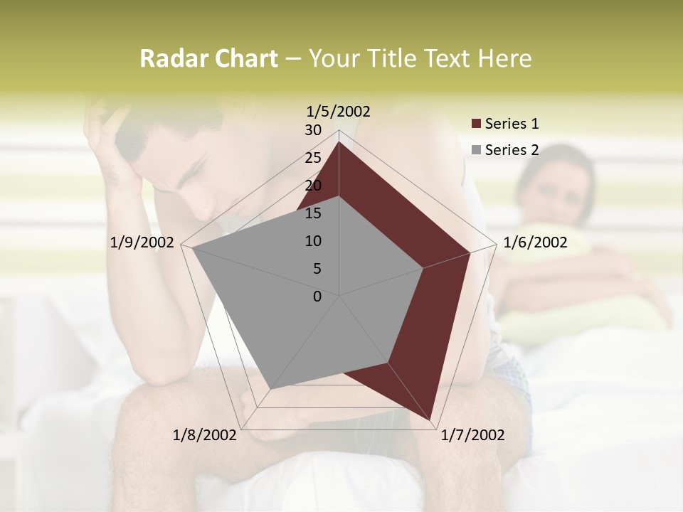 Couple Woman Worried PowerPoint Template