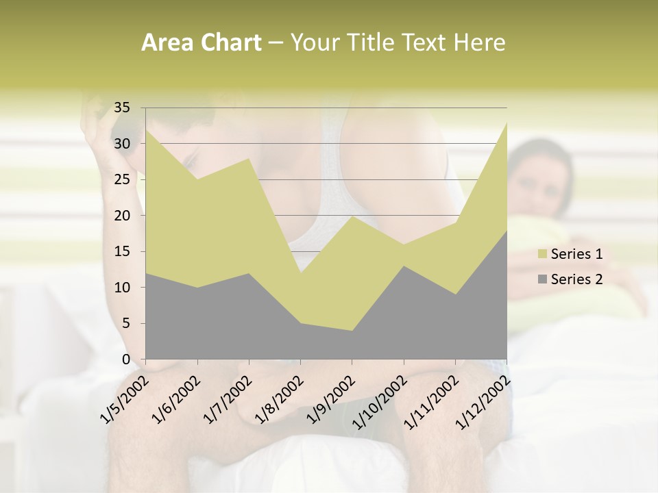 Couple Woman Worried PowerPoint Template