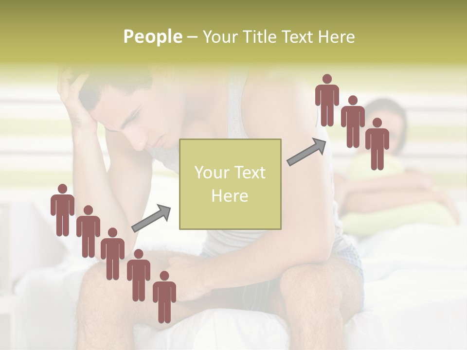 Couple Woman Worried PowerPoint Template