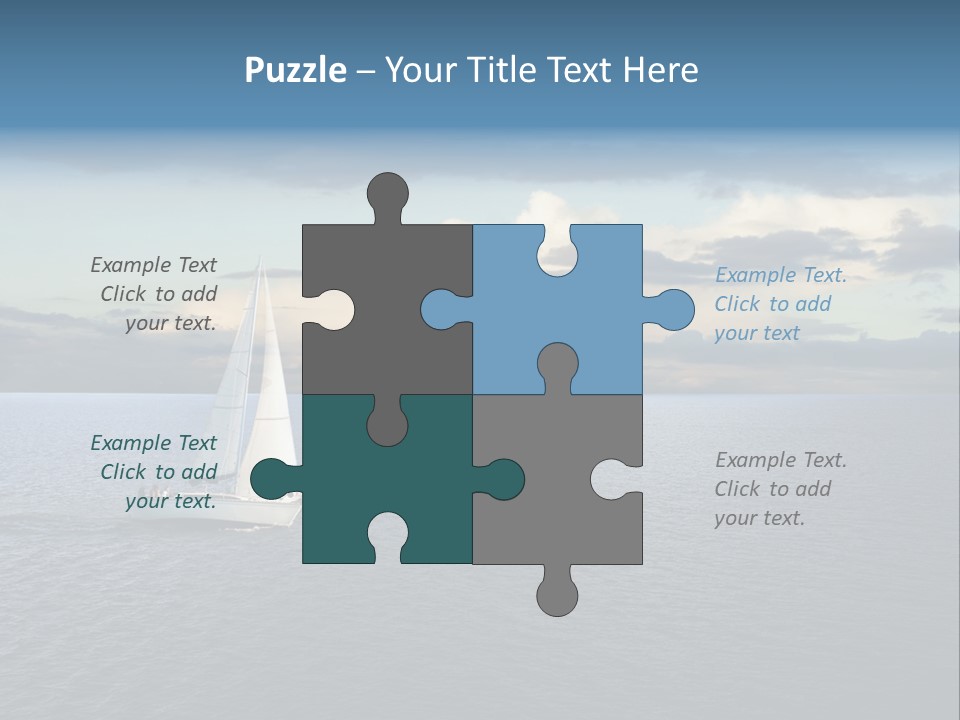 Sailboat Beauty Sky PowerPoint Template