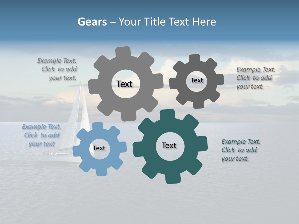 Sailboat Beauty Sky PowerPoint Template