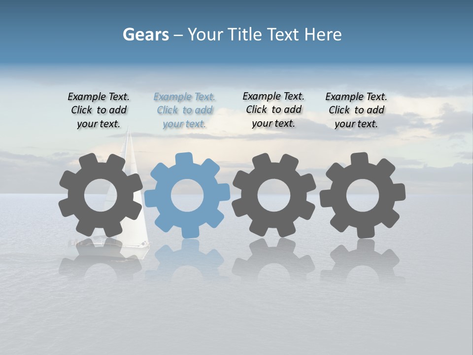 Sailboat Beauty Sky PowerPoint Template