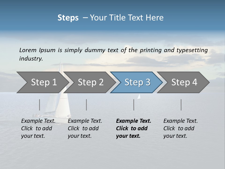 Sailboat Beauty Sky PowerPoint Template