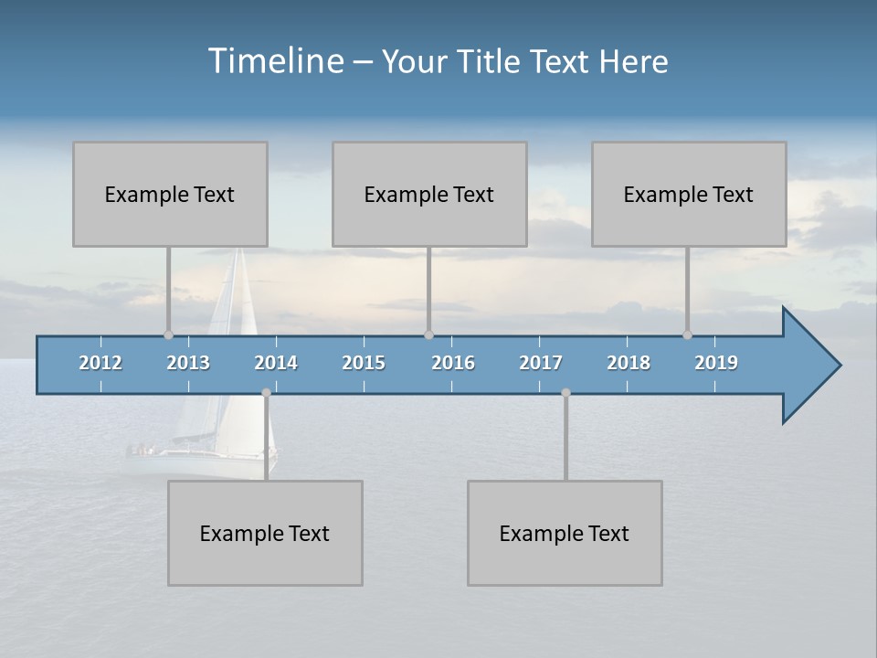 Sailboat Beauty Sky PowerPoint Template