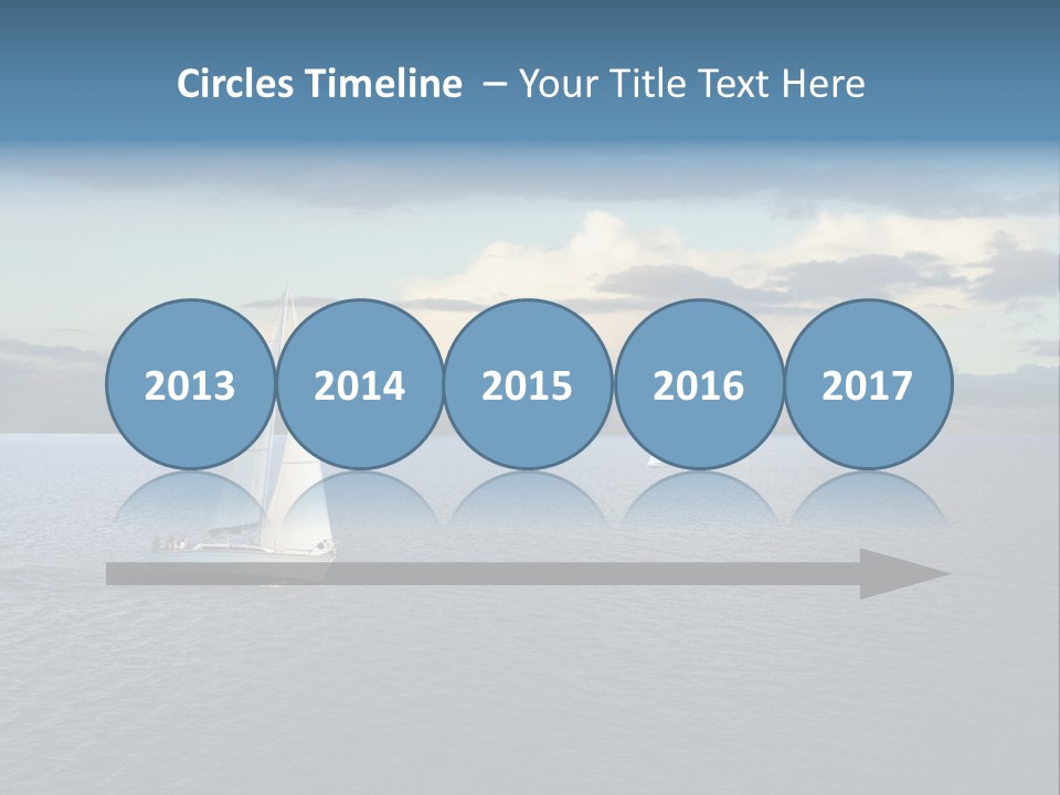 Sailboat Beauty Sky PowerPoint Template