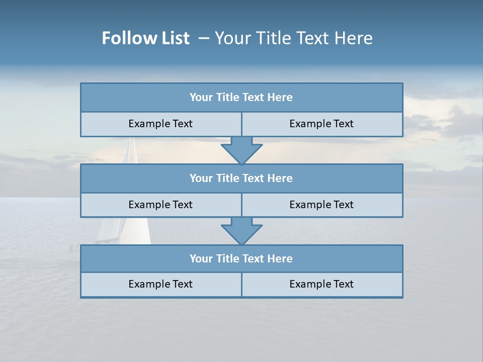 Sailboat Beauty Sky PowerPoint Template