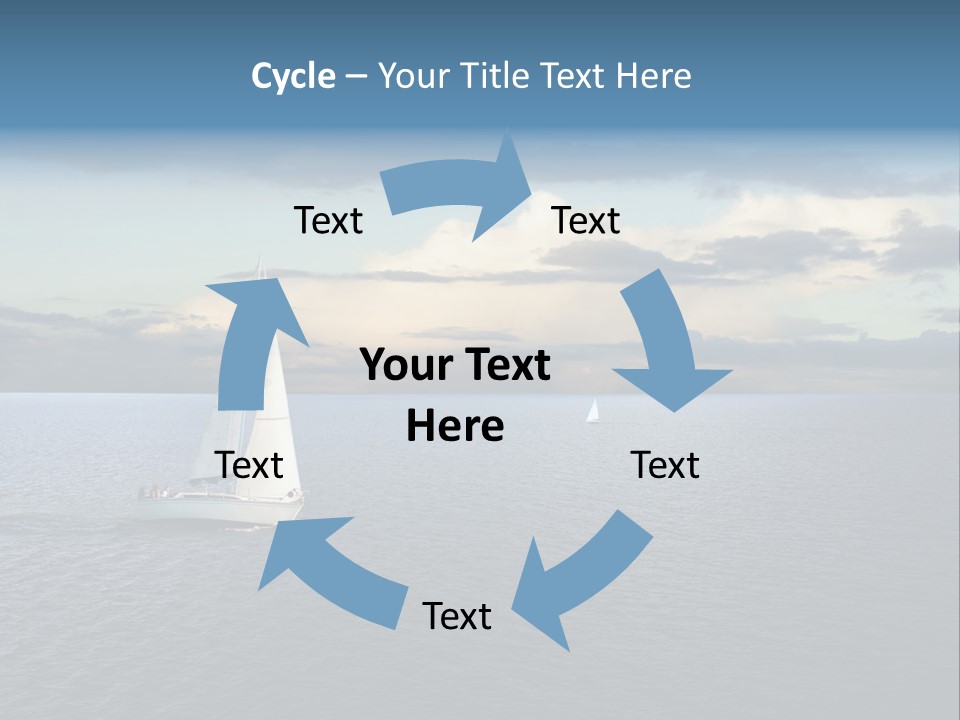 Sailboat Beauty Sky PowerPoint Template
