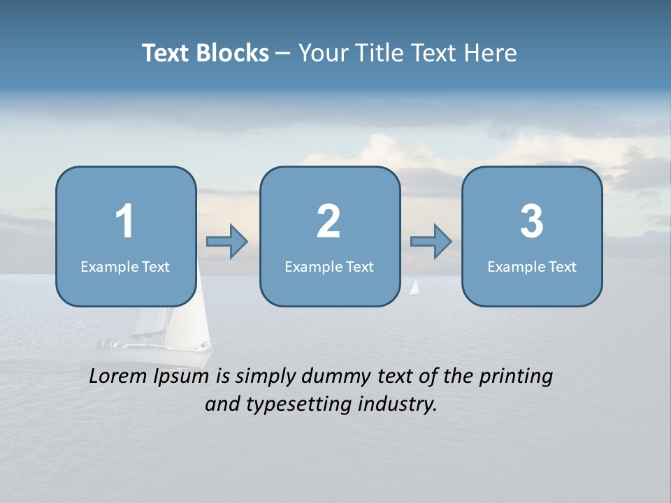 Sailboat Beauty Sky PowerPoint Template