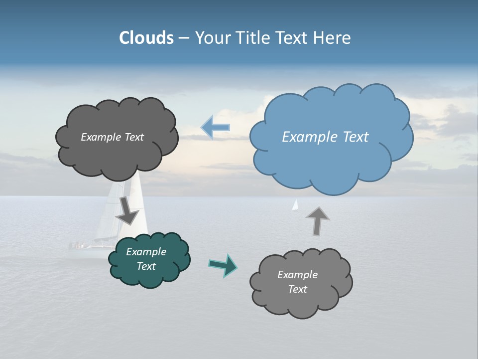 Sailboat Beauty Sky PowerPoint Template
