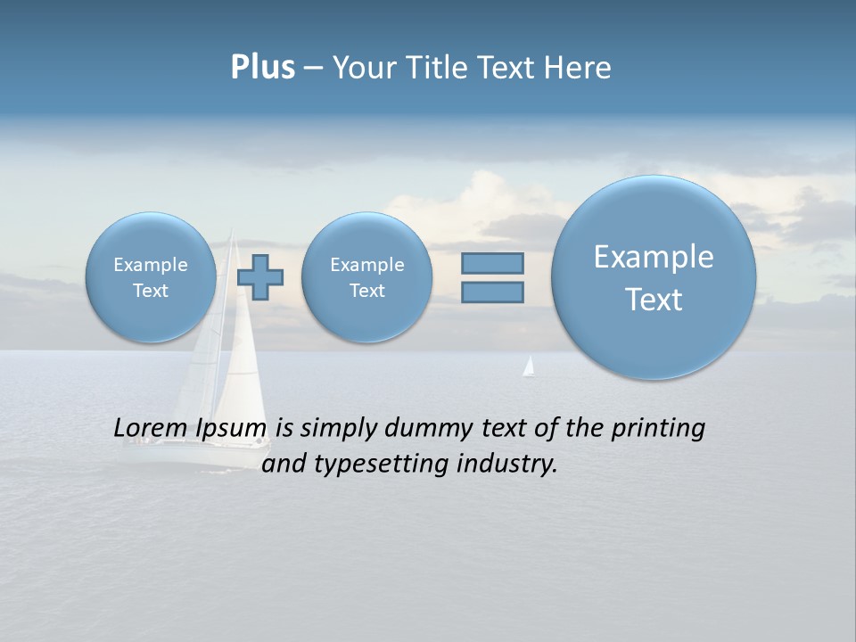 Sailboat Beauty Sky PowerPoint Template