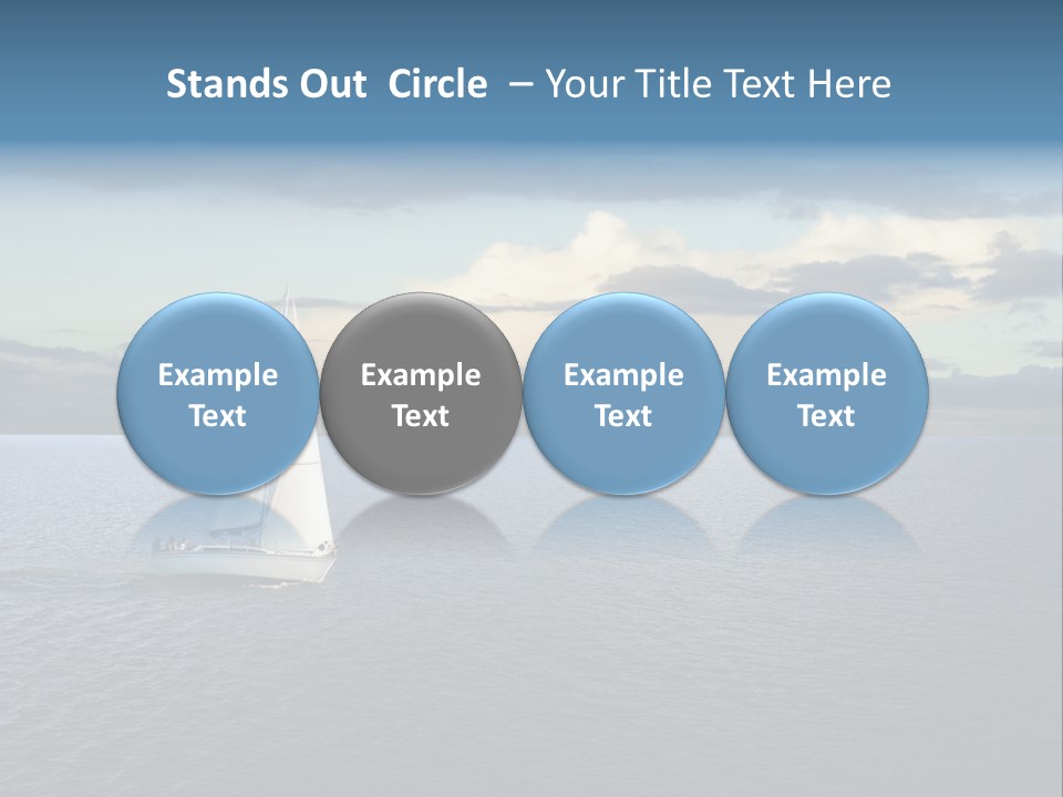 Sailboat Beauty Sky PowerPoint Template