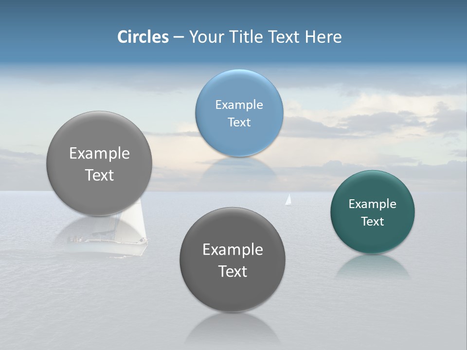 Sailboat Beauty Sky PowerPoint Template