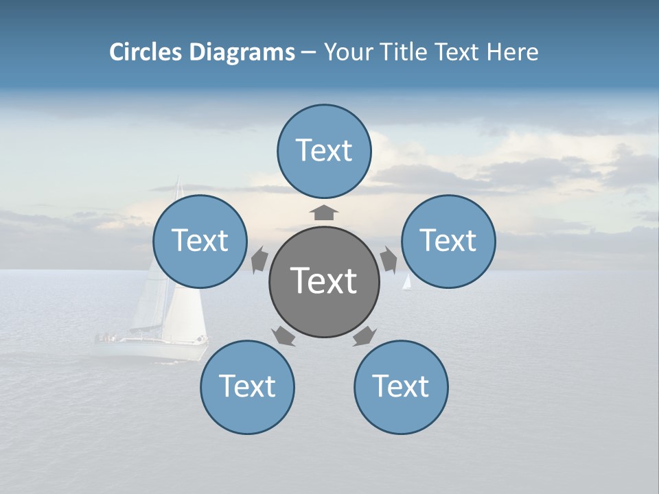 Sailboat Beauty Sky PowerPoint Template