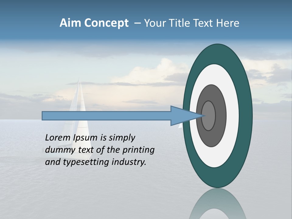 Sailboat Beauty Sky PowerPoint Template