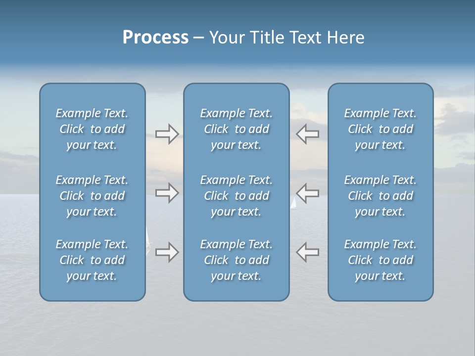 Sailboat Beauty Sky PowerPoint Template
