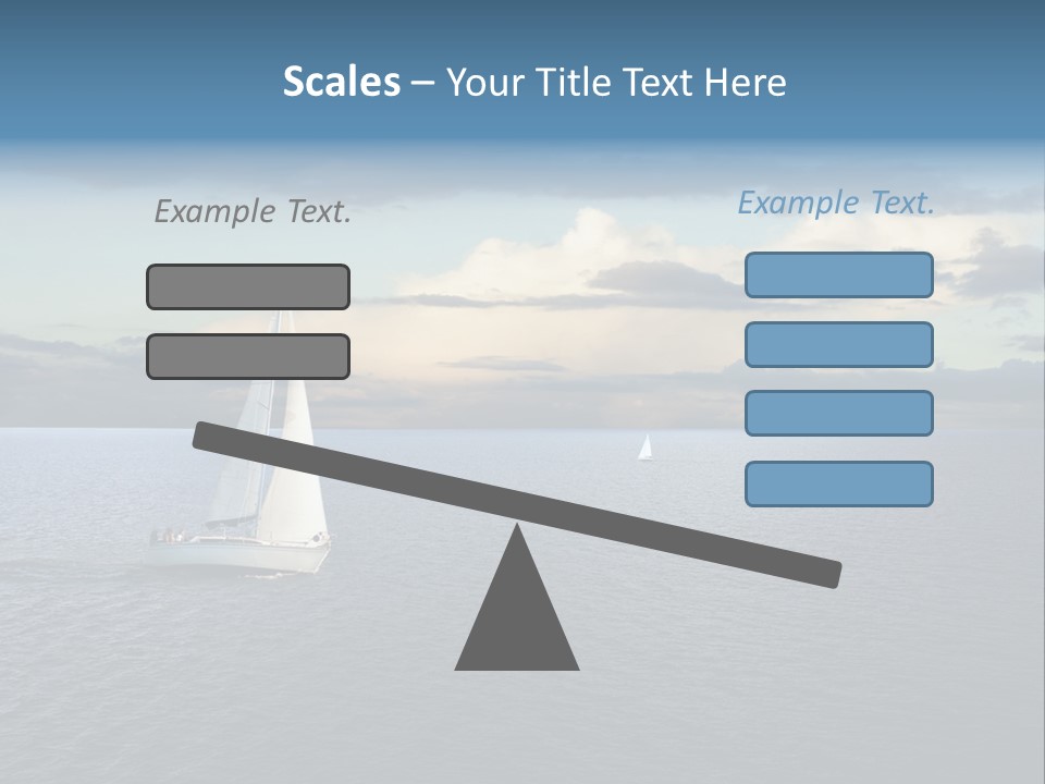 Sailboat Beauty Sky PowerPoint Template