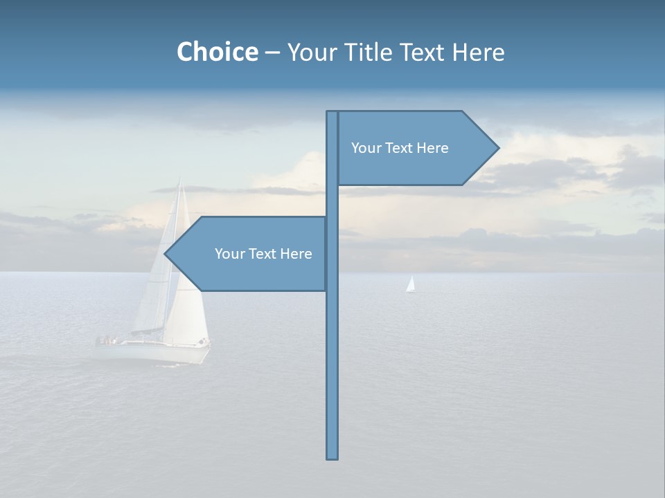 Sailboat Beauty Sky PowerPoint Template