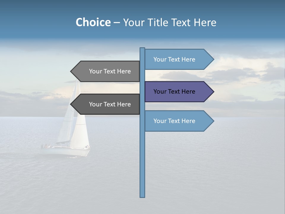 Sailboat Beauty Sky PowerPoint Template