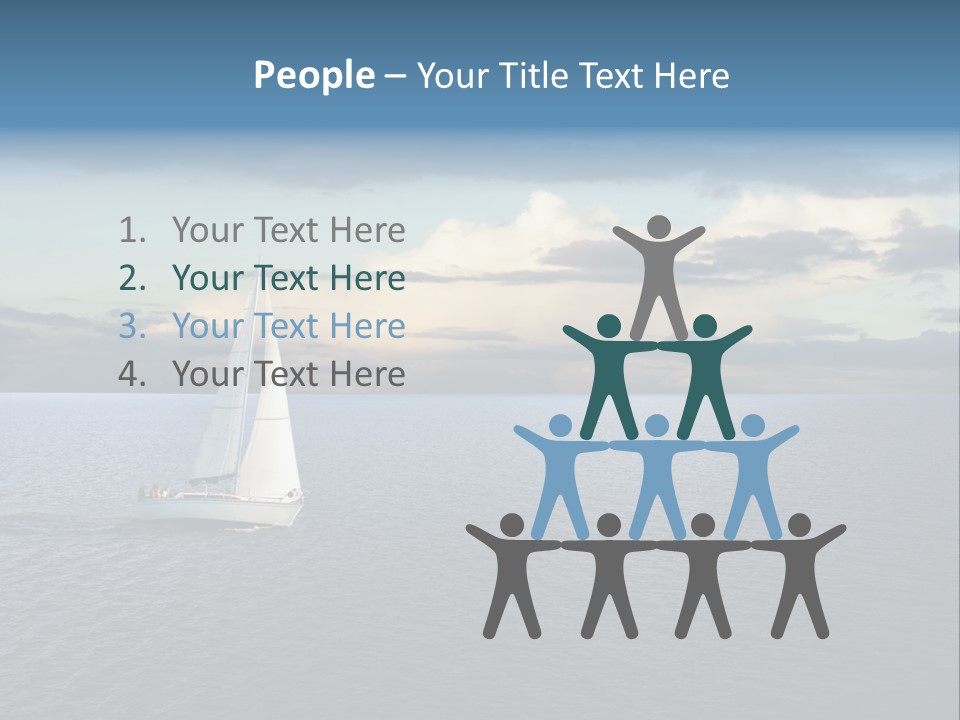 Sailboat Beauty Sky PowerPoint Template