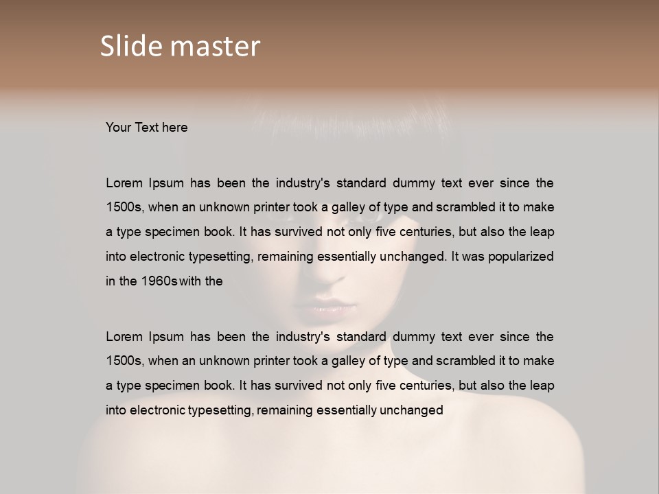 A Woman With A Short Black Hair With Bangs PowerPoint Template