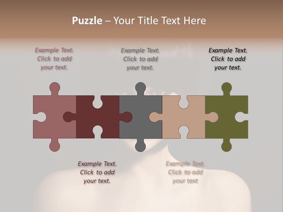 A Woman With A Short Black Hair With Bangs PowerPoint Template