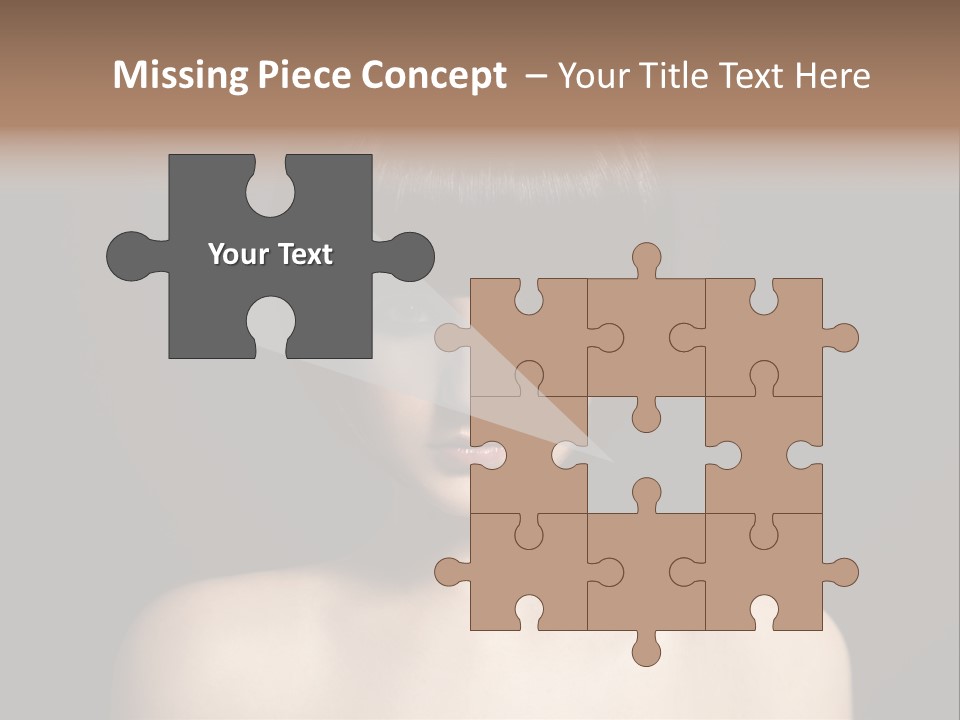 A Woman With A Short Black Hair With Bangs PowerPoint Template