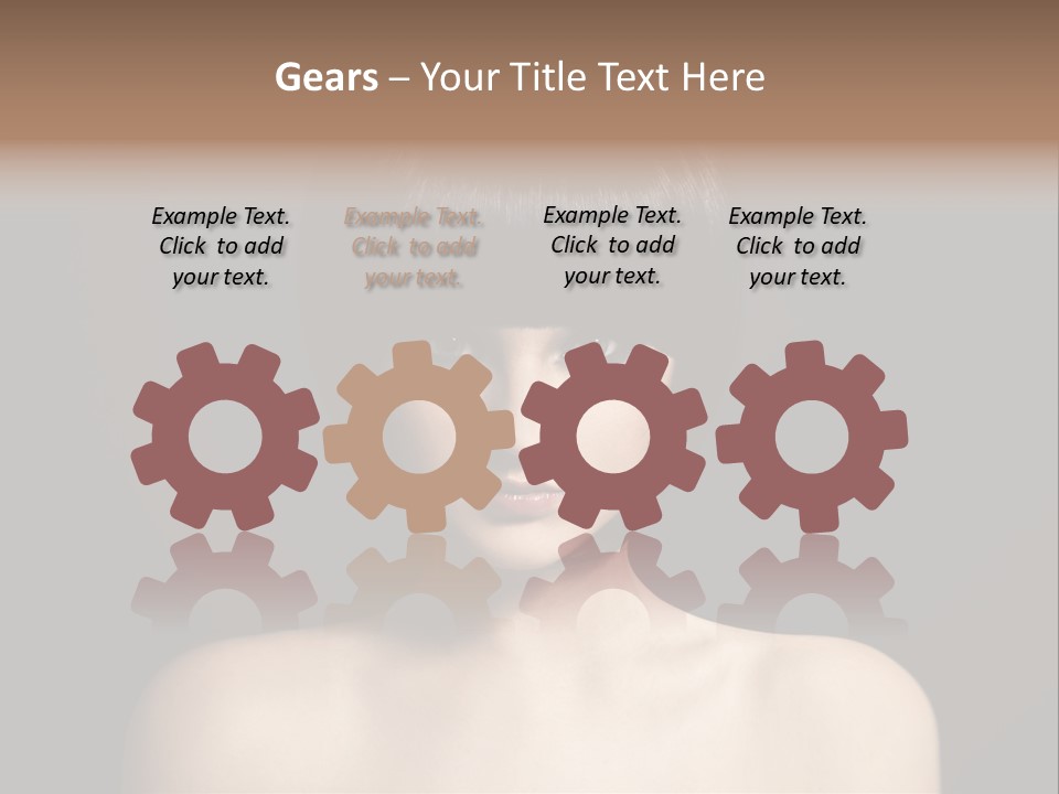 A Woman With A Short Black Hair With Bangs PowerPoint Template